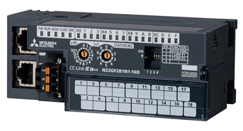 三菱cc-link模塊  | NZ2GF2B1N1-16D |16點 DC24V輸入|遠程模塊|1線式、可接三個擴展模塊